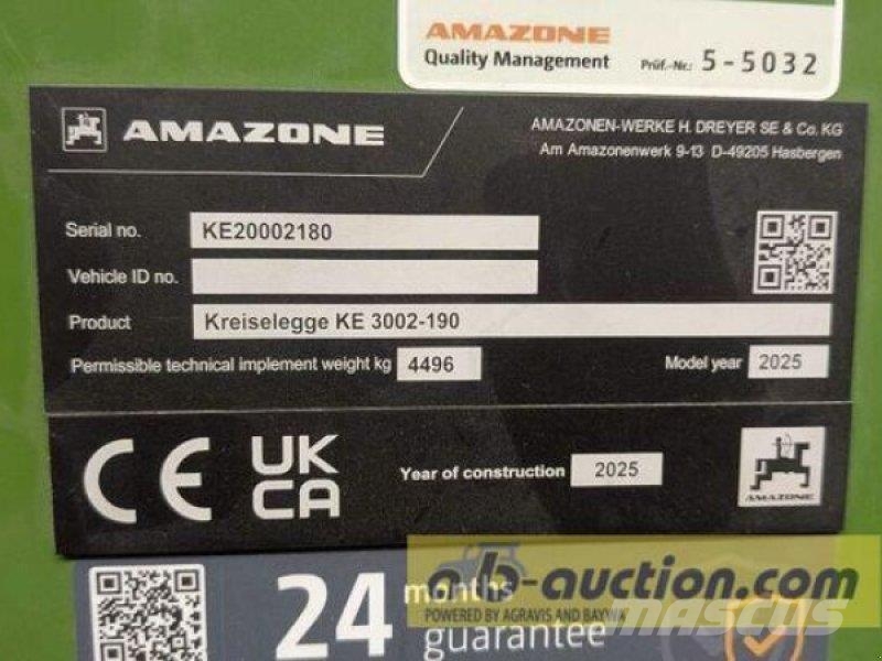 Amazone CATAYA 3000 SPECIAL KE 3002-19 مثاقيب