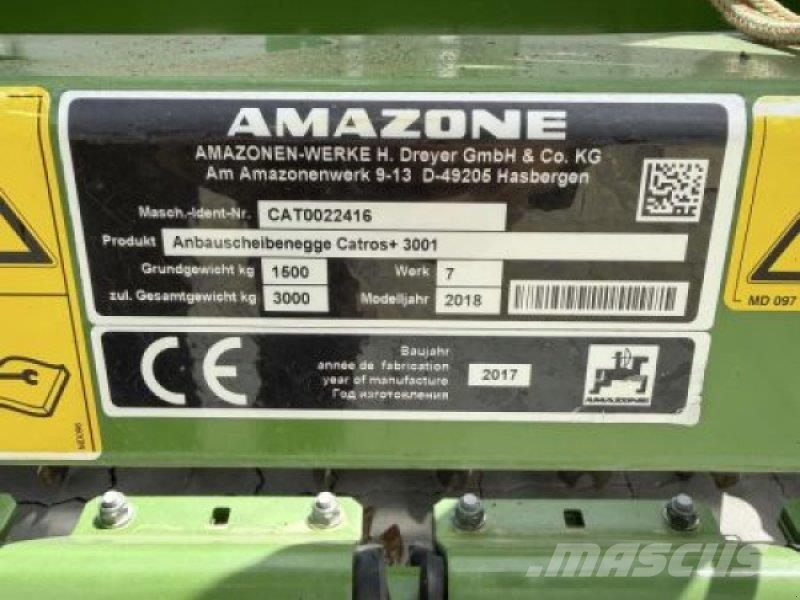 Amazone CATROS 3001 PLUS زحافات ساحقة
