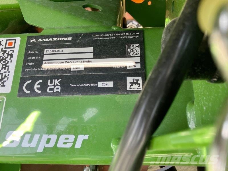 Amazone ZA-V 2000 SUPER PROFIS HYDRO معدات توزيع السماد العضوي