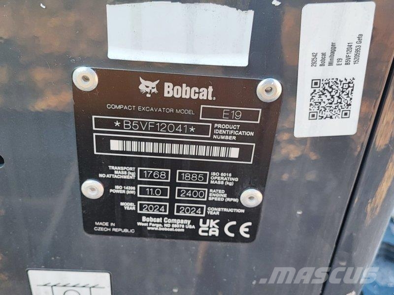 Bobcat E 19 Mini excavators < 7t (Mini diggers)