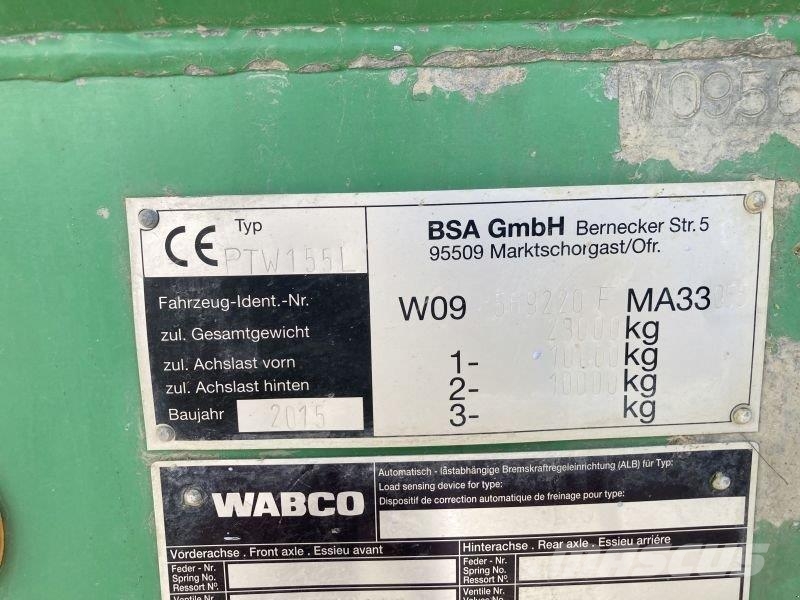 BSA PTW 155L Lietteen levittimet
