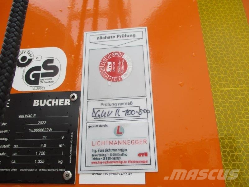 Bucher YETI W40 #552 معدات نشر الرمال والملح