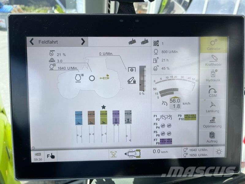 CLAAS AXION 870 CM CEBIS TRIMBLE RTK الجرارات