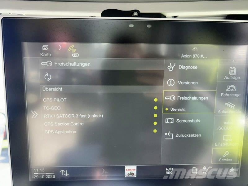 CLAAS AXION 870 CMATIC CEBIS CLAAS Trattori