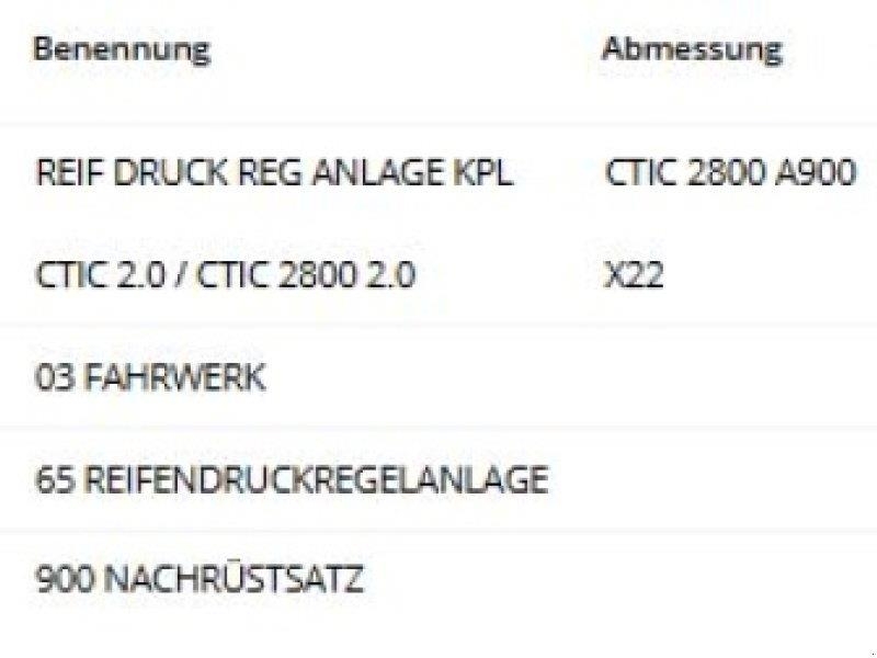 CLAAS CTIC 2800 REIFENDR.REGELANLAGE 기타 트랙터 부속품