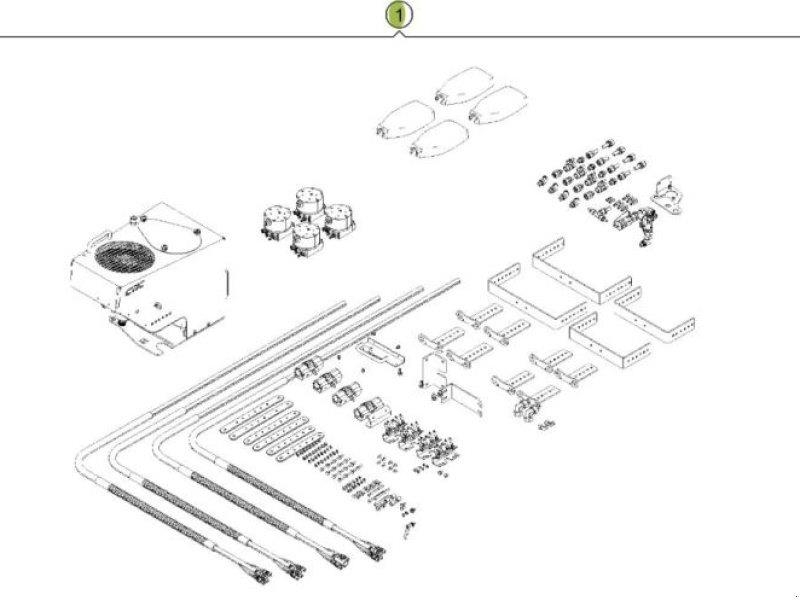 CLAAS CTIC 2800 REIFENDR.REGELANLAGE 기타 트랙터 부속품