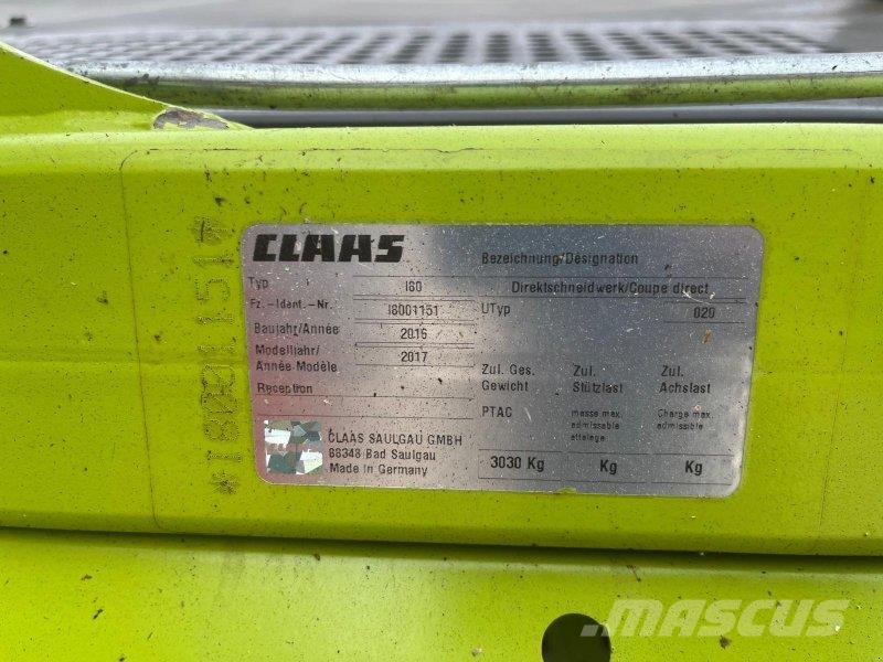 CLAAS Direct Disc 600 ملحقات ماكينات القش والعلف