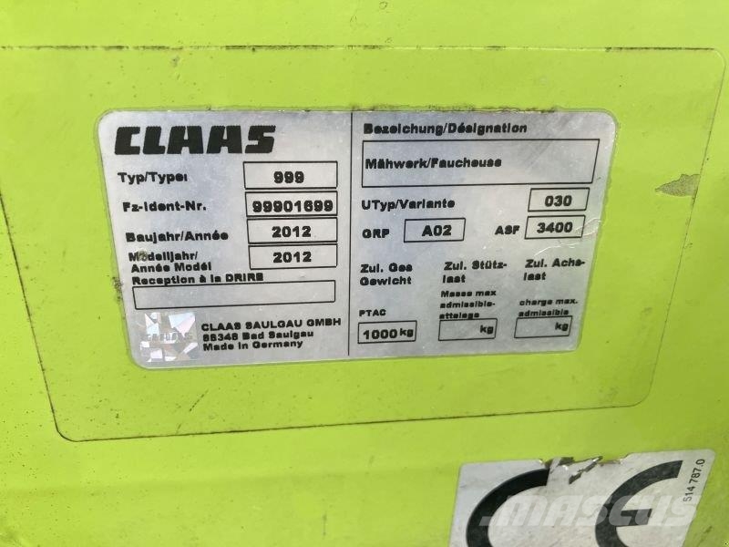 CLAAS DISCO 3900 CONTOUR جزازات