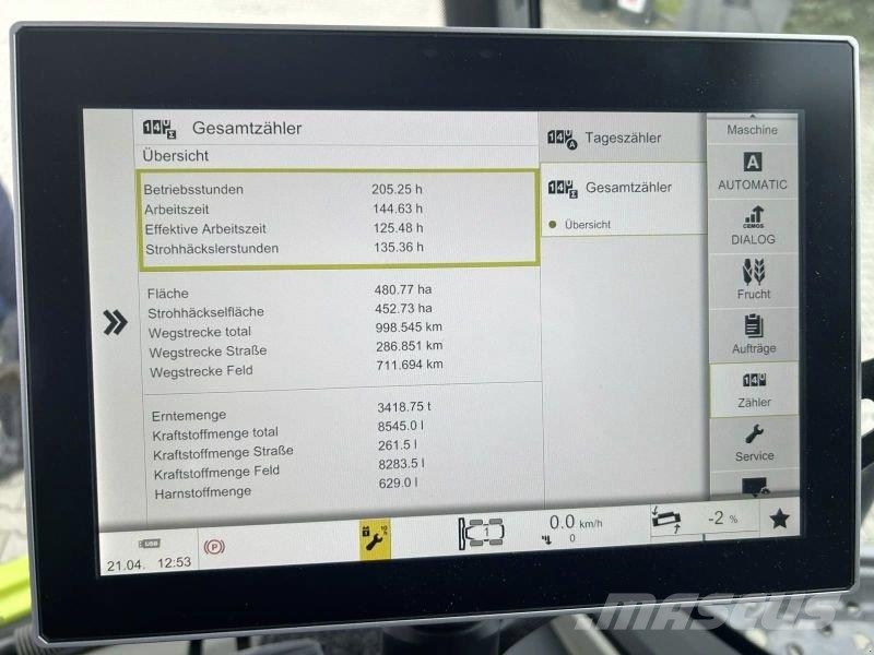 CLAAS TRION 750 Kombajni