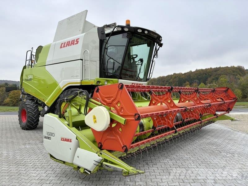 CLAAS TUCANO 570 + V680 RAPS + TW Kombajni