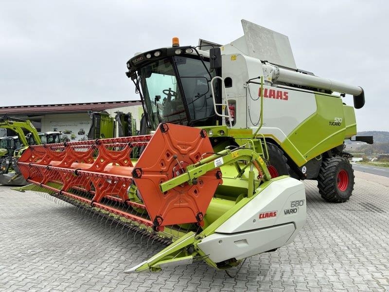 CLAAS TUCANO 570 + V680 RAPS + TW Kombajni