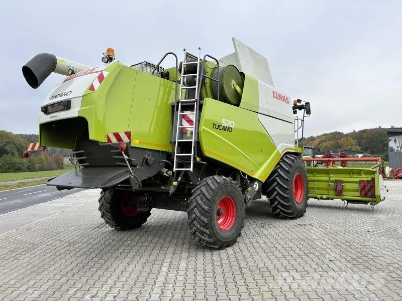 CLAAS TUCANO 570 + V680 RAPS + TW Kombajni