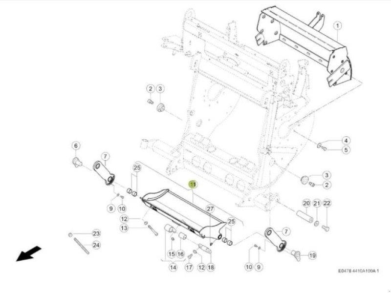 CLAAS VERSCHLEIßTEILE SET - JAGUAR Accessori per macchine da fieno e foraggio