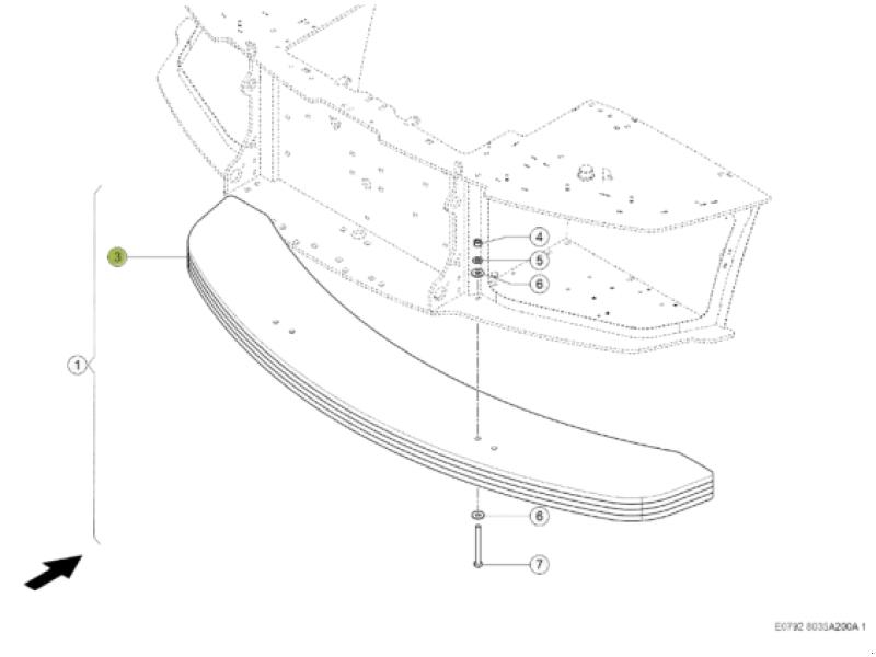 CLAAS Zusatzgewichte f. Jaguar 970 Accesorios para maquinaria de heno y forraje