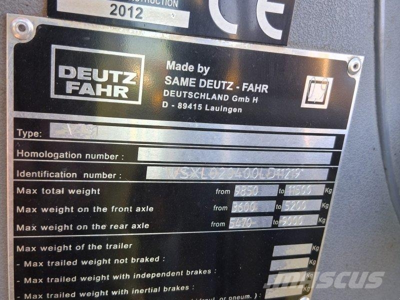 Deutz-Fahr Agroton 630 TTV Traktoren