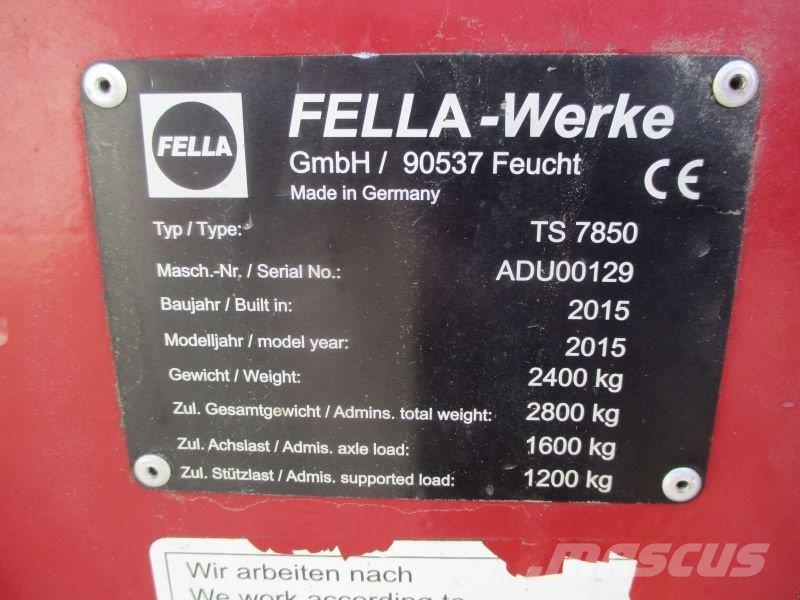 Fella TS 7850 # 617 Zgrabljalniki