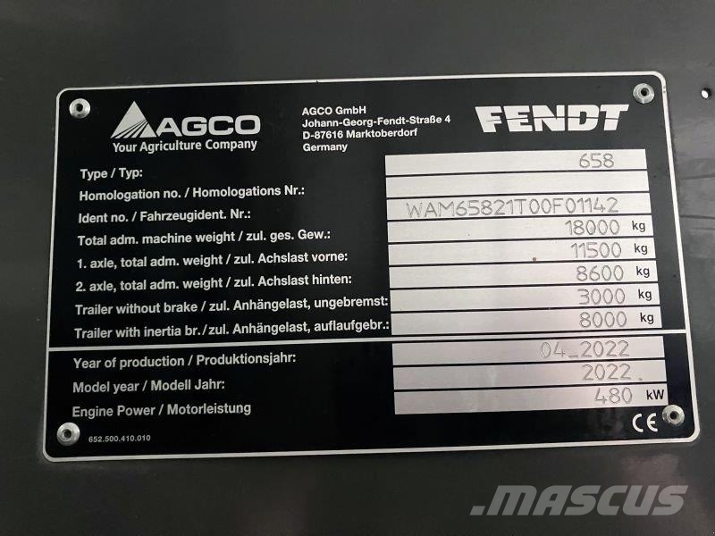 Fendt KATANA 650 GEN3 Kombajni za krmo
