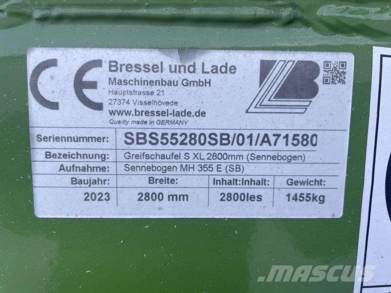 Fendt SILAGEGREIFSCHAUFEL 2,8 M³ Voorladeraccessoires