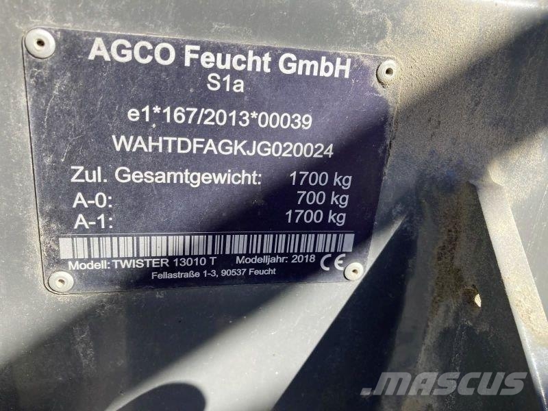 Fendt TWISTER 13010 T Okretači i sakupljači sena