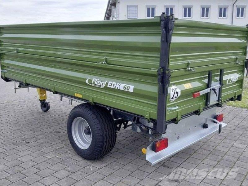 Fliegl EDK 60 FOX + 1. AUFBAU Kippiperävaunut
