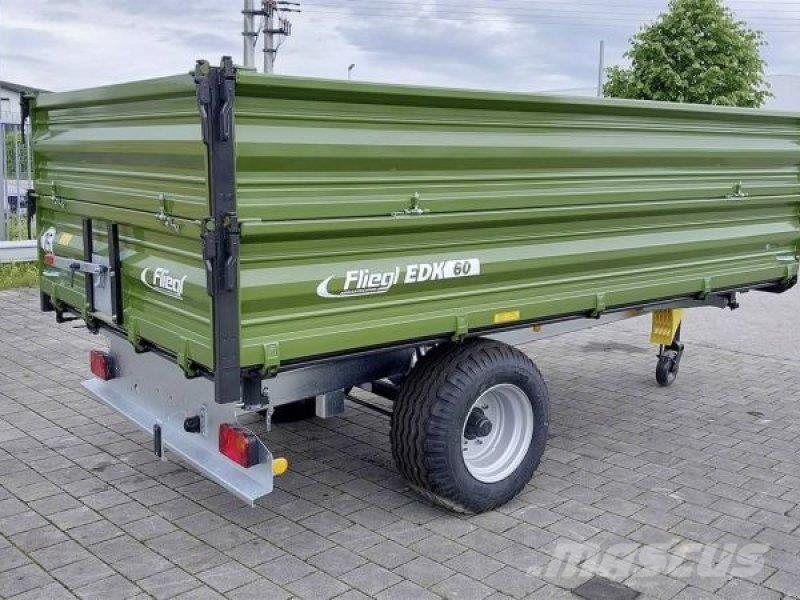 Fliegl EDK 60 FOX + 1. AUFBAU Kippiperävaunut
