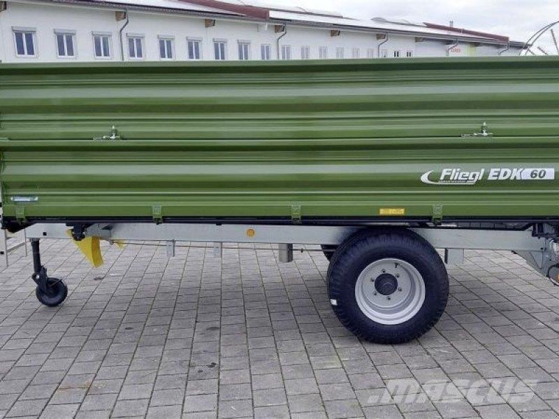 Fliegl EDK 60 FOX + 1. AUFBAU Kippiperävaunut