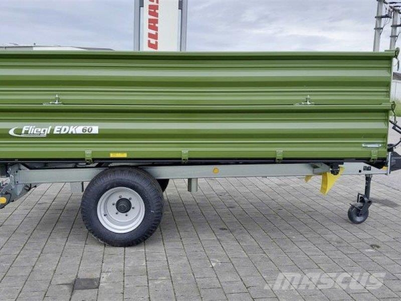 Fliegl EDK 60 FOX + 1. AUFBAU Kippiperävaunut