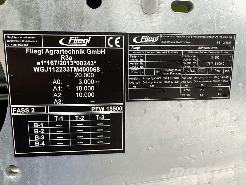 Fliegl PFW 15500 POLY LINE+ SKATE 150 Pumpar och omrörare