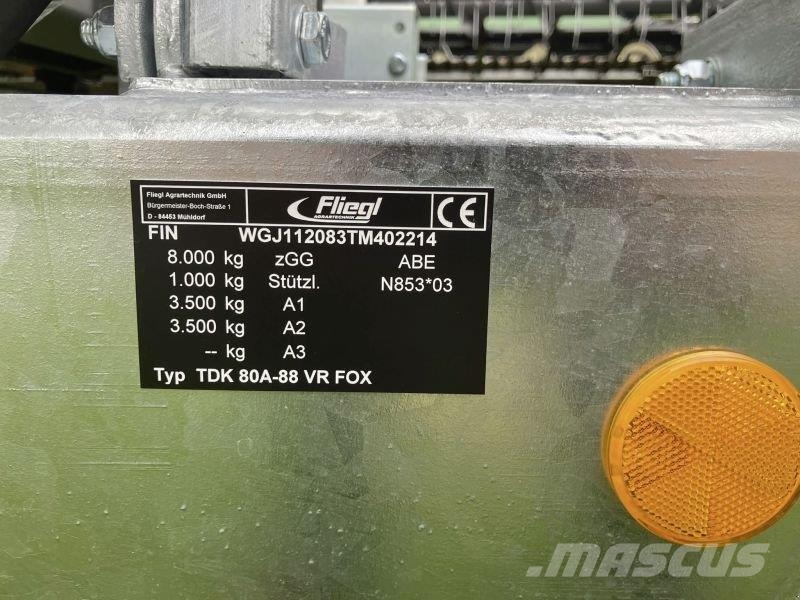Fliegl TDK 80-88A Fox Tandem Kipperaanhangers