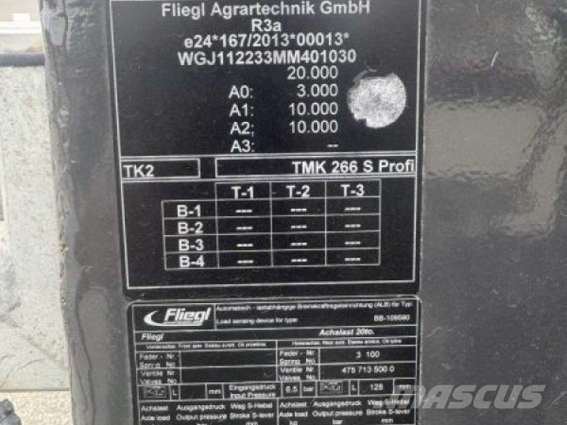 Fliegl WANNENKIPPER TMK 266S PR #575 Kiper prikolice