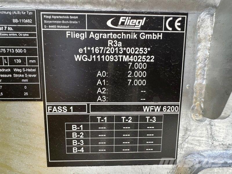 Fliegl WFW 6200 JUMBO TURBO WASSER Cisterne za djubrivo