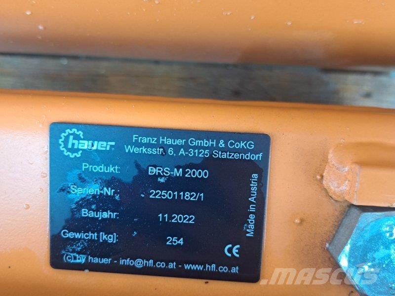 Hauer DRS-M 2000 Sneskovle og -plove