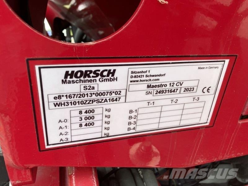 Horsch MAESTRO 12.50 CV Otra máquina para siembra