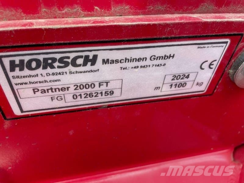 Horsch PARTNER FT 2000 Kylvökoneet