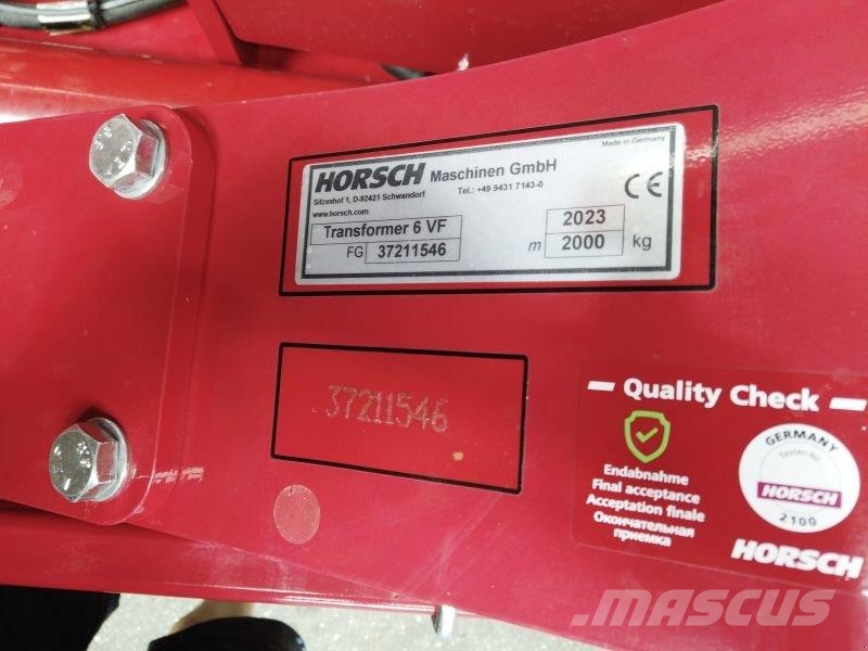 Horsch TRANSFORMER 6 VF ماكينات زراعية - غير ذلك