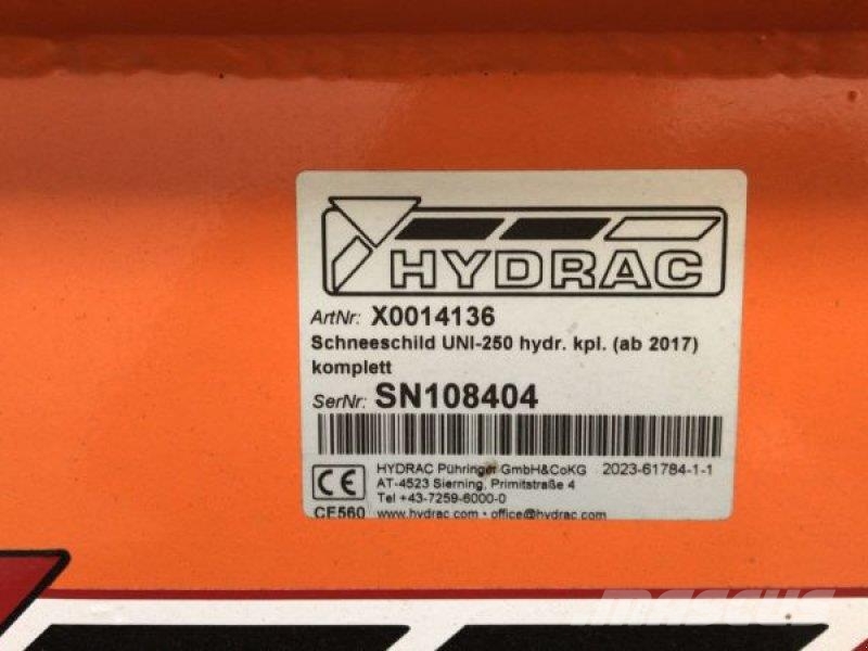 Hydrac UNI-250 Snöblad och plogar