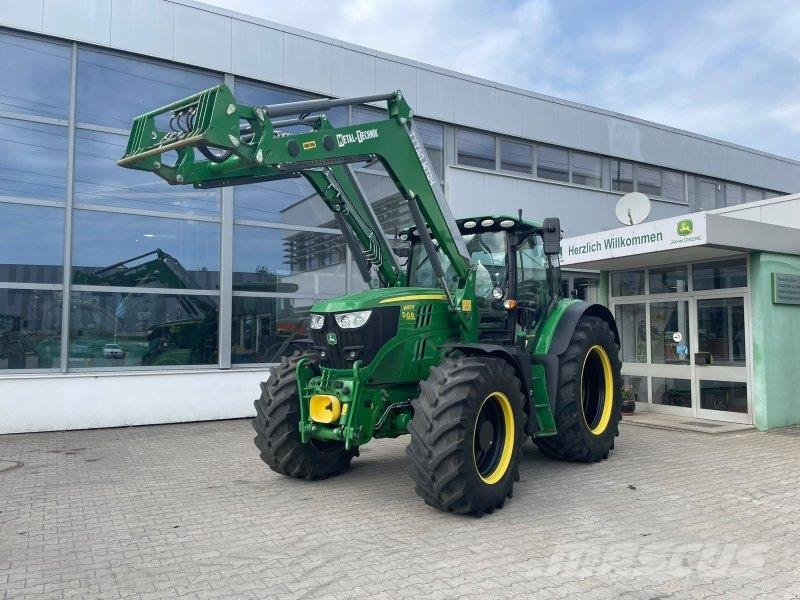 John Deere 6155R + FL Traktorer