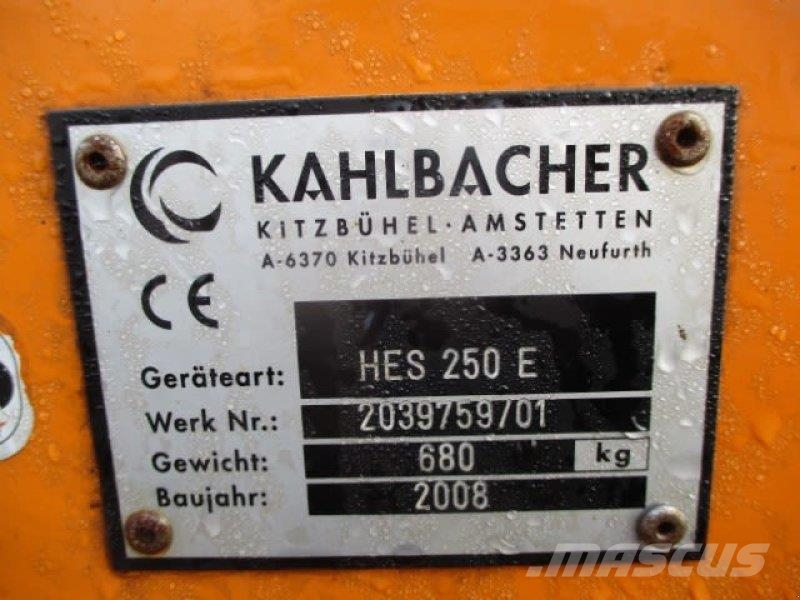 Kahlbacher HES 250 E #549 Hojas y cuñas quitanieves