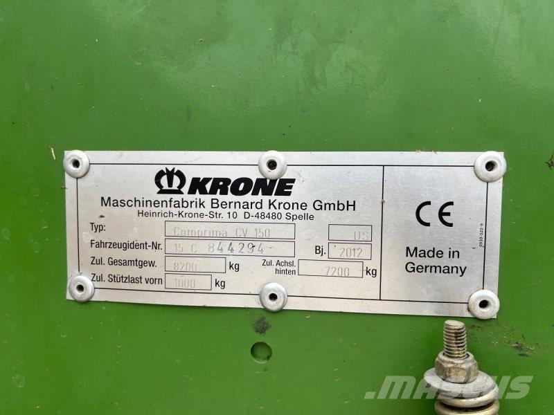 Krone Comprima CV 150 Xtreme Käärijät