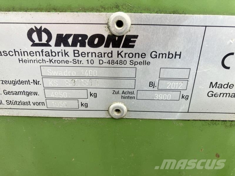 Krone SCHWADRO 1400 Vālotāji