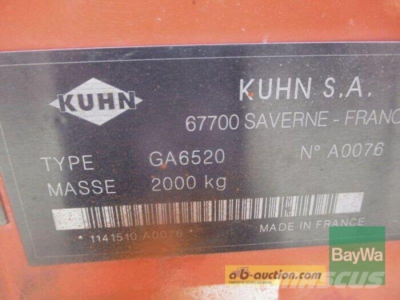 Kuhn GA 6520 #622 Segadoras hileradoras
