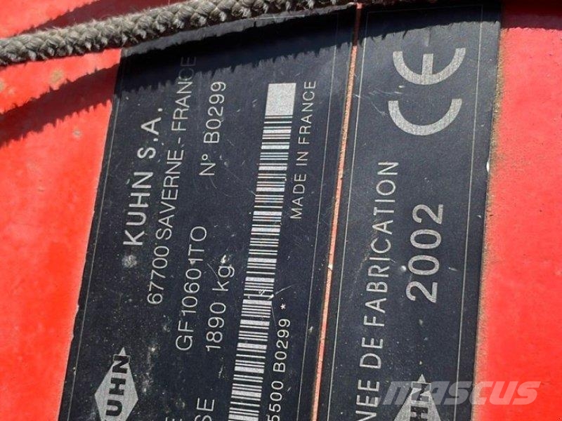 Kuhn GF 10601 TO Rastrillos y henificadores