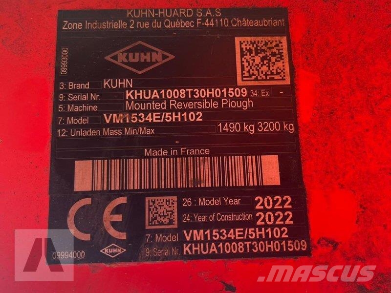 Kuhn VM 153 4E/5H 102 Konventionelle Pflüge