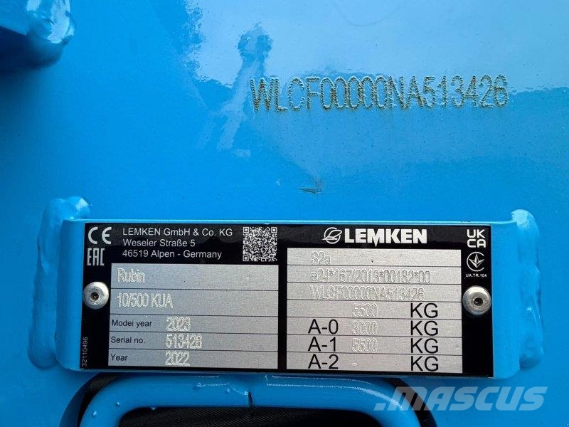 Lemken Rubin 10/500 زحافات ساحقة
