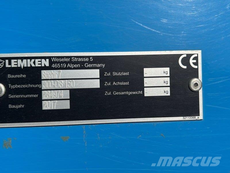 Lemken Saphir 7/300-DS 150 Sorvetőgép