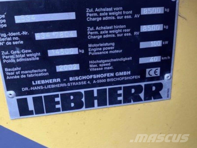 Liebherr Radlader L534 Wielladers