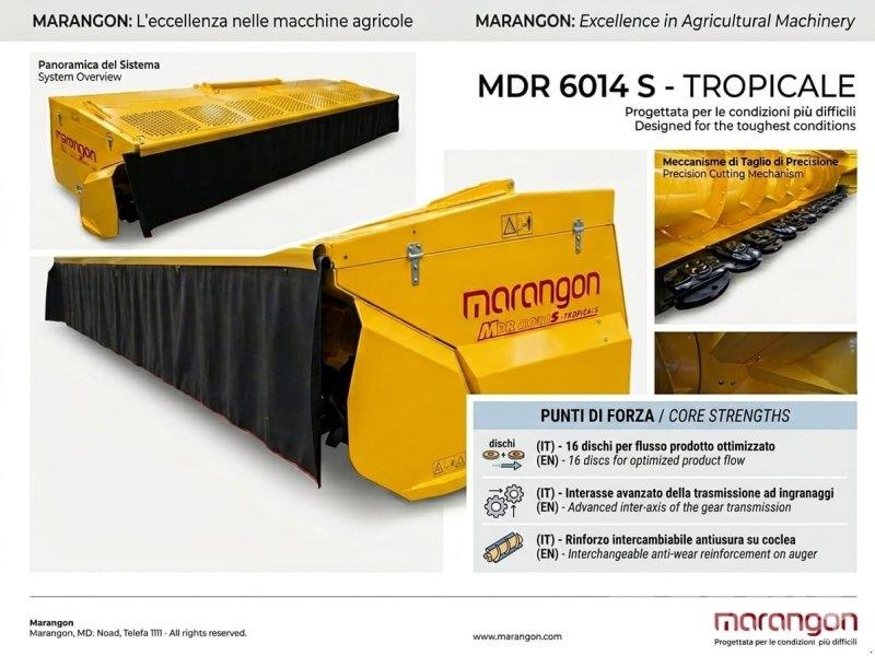 Marangon MDR 6014 S - Tropicale MJ27 starres GPS-Direktschn ملحقات ماكينات القش والعلف