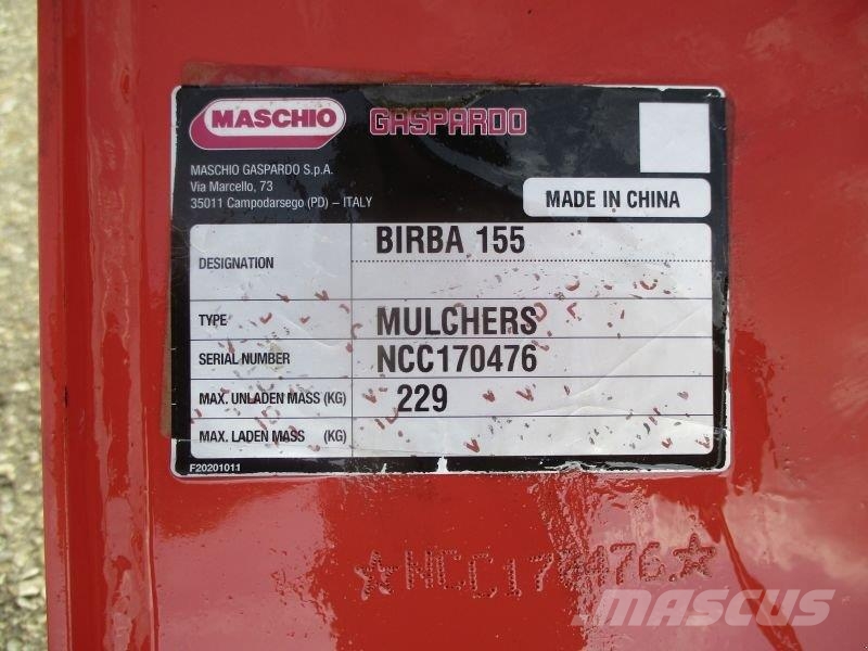 Maschio BIRBA 155 #307 Fälthackar