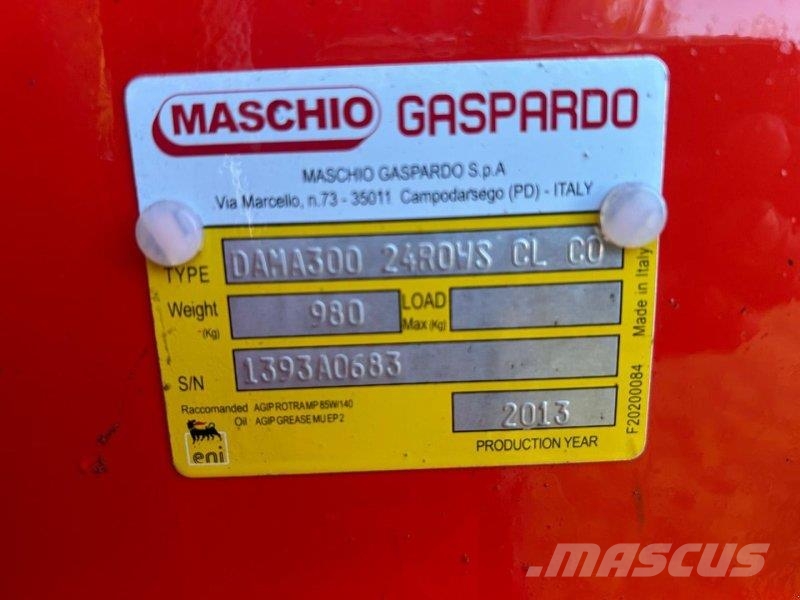 Maschio DM 3000 + Dana 300 Kylvölannoittimet