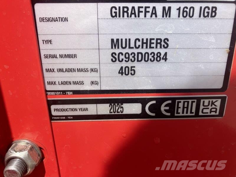 Maschio GIRAFFA M 160 SI #303 حصادات الأعلاف